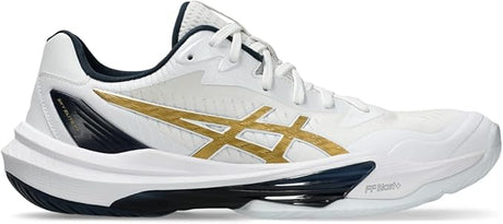 ASICS Women's Sky Elite FF 3 Volleyball Shoe white gold