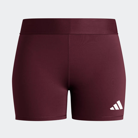 adidas Women's TechFit Volleyball Short - 4" Inseam Maroon - 1