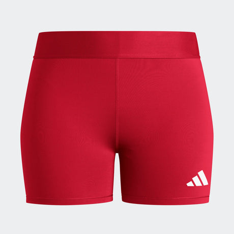 adidas Women's TechFit Volleyball Short - 4" Inseam Red - 3