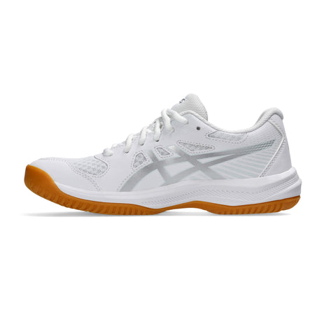 ASICS Women's Upcourt 6 Volleyball Shoe White/Pure Silver - 2