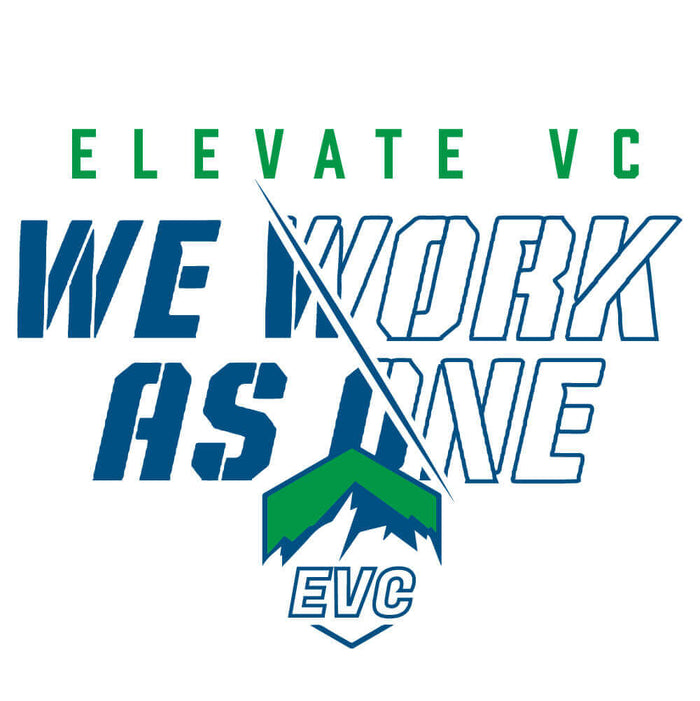 elevate volleyball we work as one design option 011 spirit store all volleyball