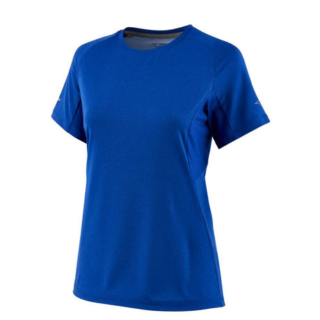 Mizuno Women's Performance Short Sleeve Warm-Up Royal - 1