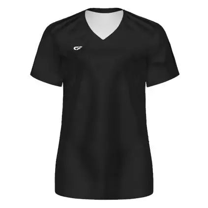 CustomFuze Women's Stocked Sublimated Short Sleeve Volleyball Jersey black