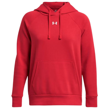 Under Armour Women's Rival Fleece Hoodie red