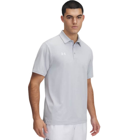 Under Armour Men's Drive Stripe Polo Mod Gray - 1