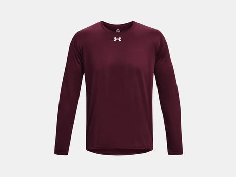 Under Armour Men's Team Tech Long Sleeve Maroon - 4