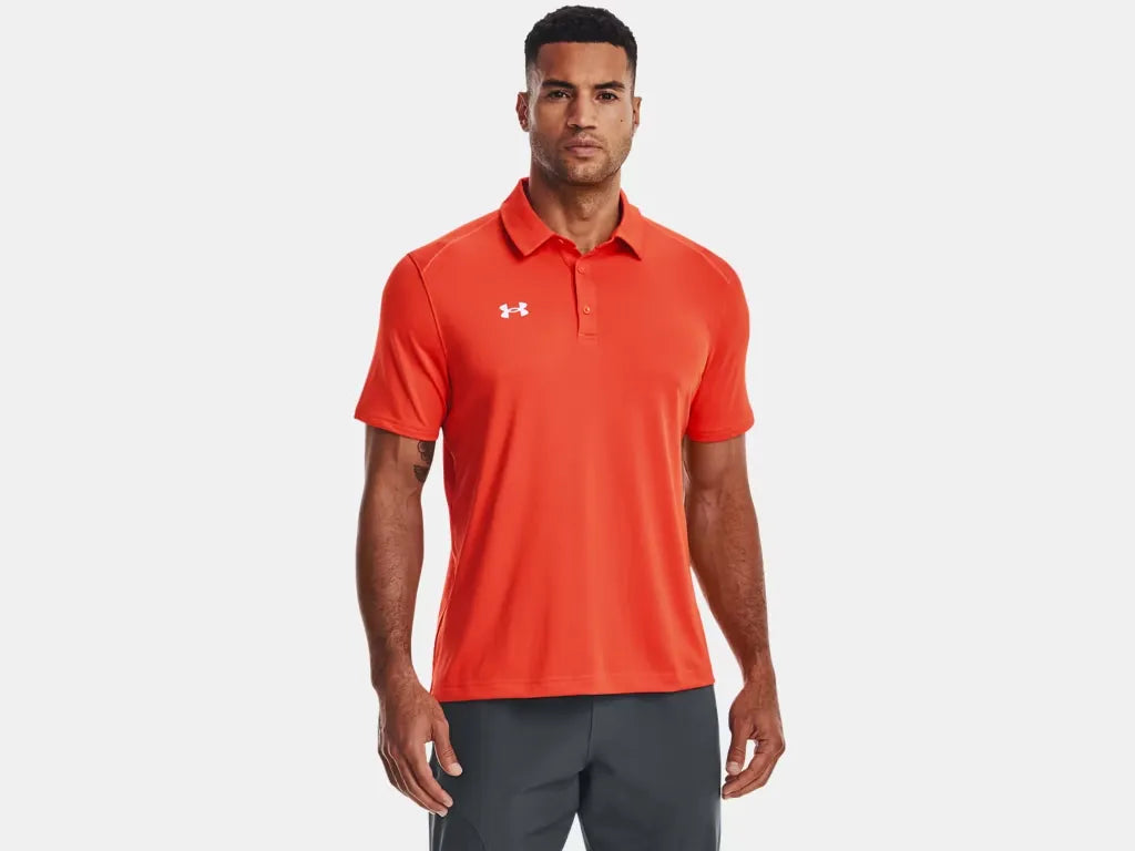 Under Armour Men's Team Tech Polo Dark Orange - 1