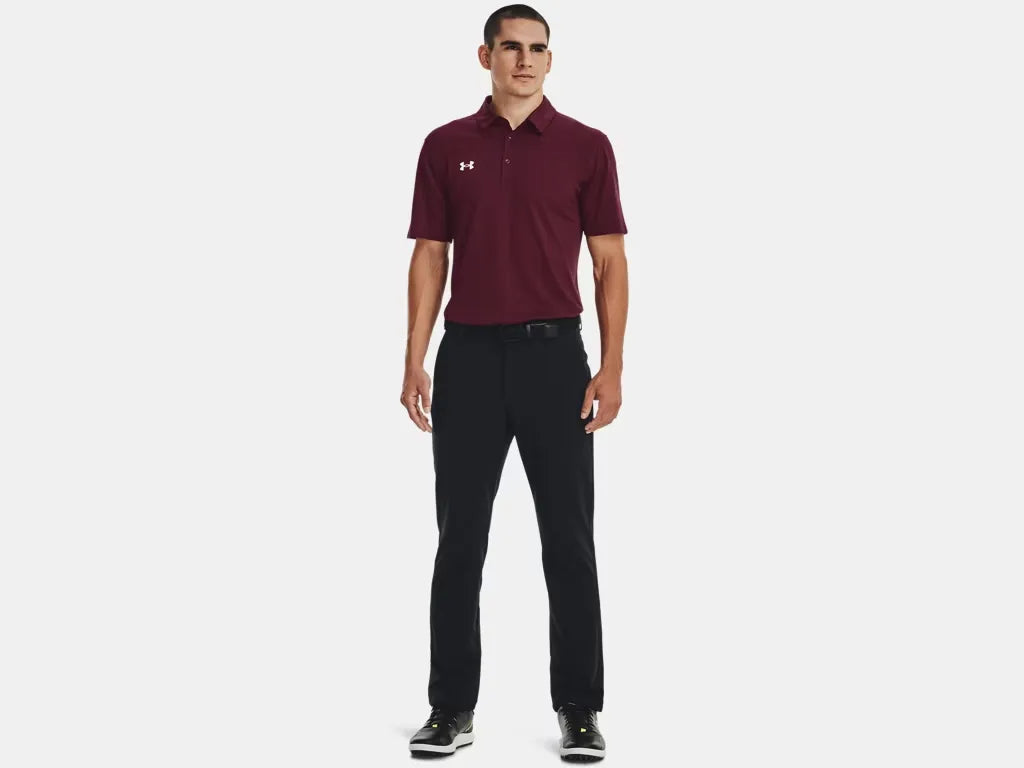Under Armour Men's Team Tech Polo Maroon - 3