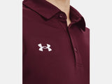 Under Armour Men's Team Tech Polo Maroon - 6