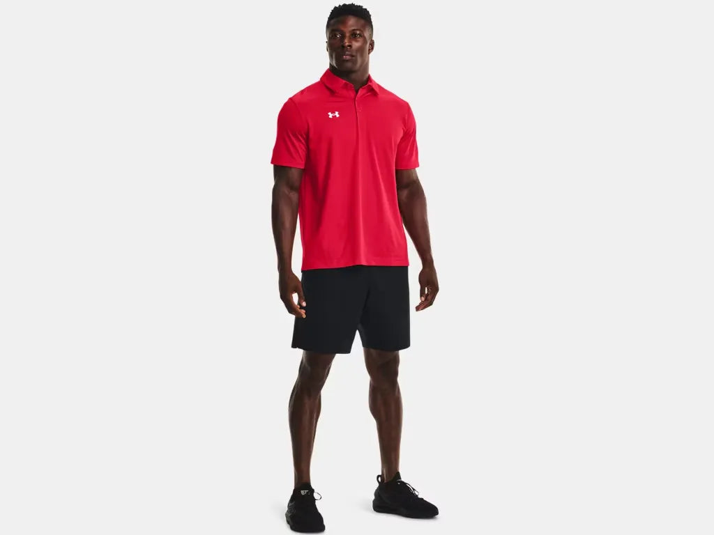 Under Armour Men's Team Tech Polo Red - 3