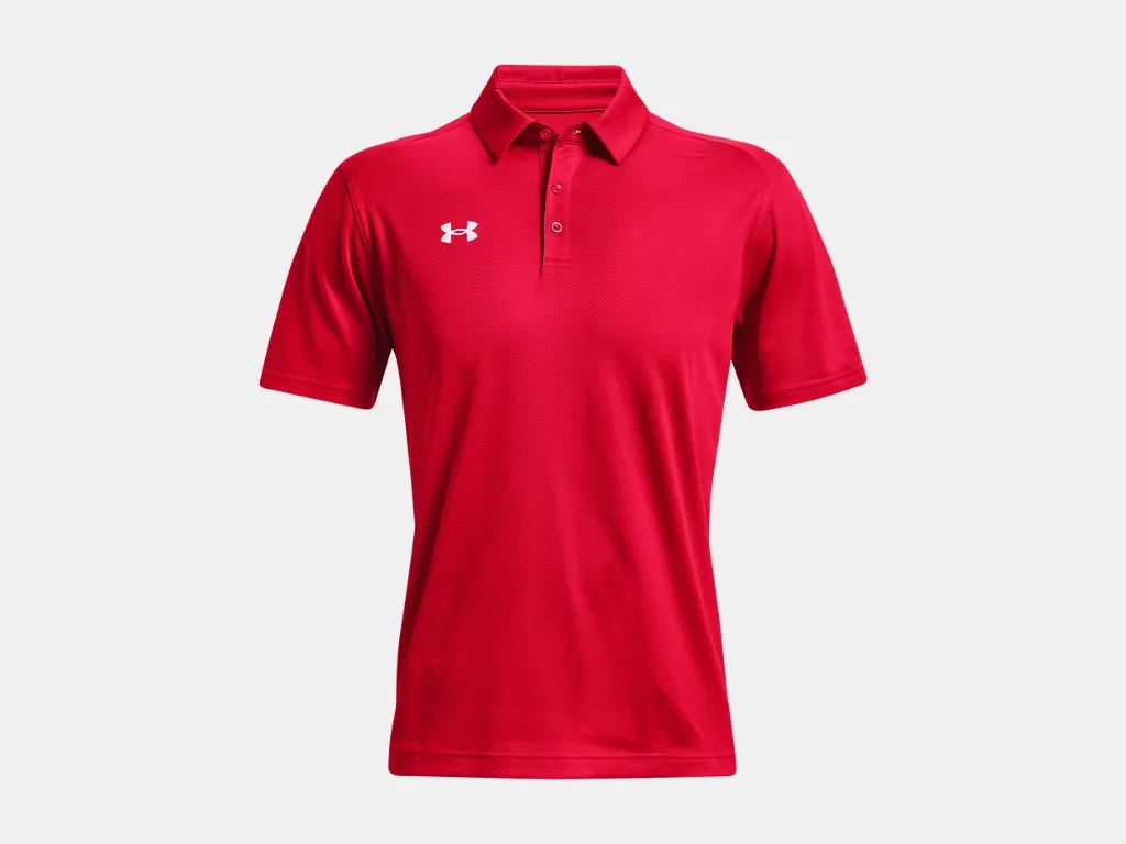 Under Armour Men's Team Tech Polo Red - 4