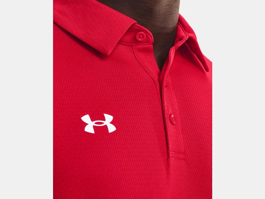 Under Armour Men's Team Tech Polo Red - 6