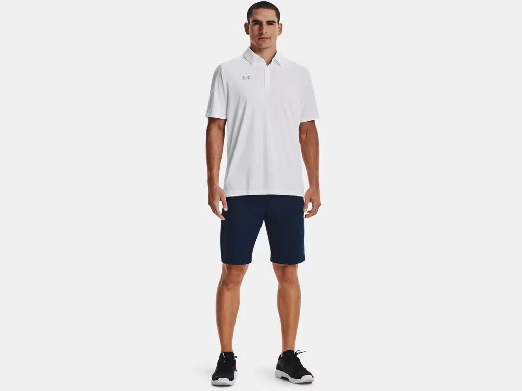 Under Armour Men's Team Tech Polo White - 3