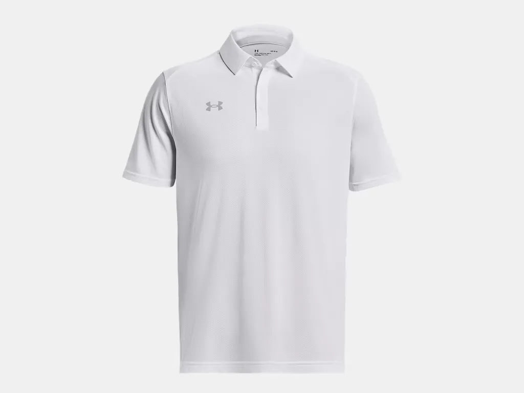 Under Armour Men's Team Tech Polo White - 4