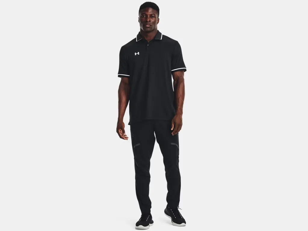 Under Armour Men's Team Tipped Polo Black - 3