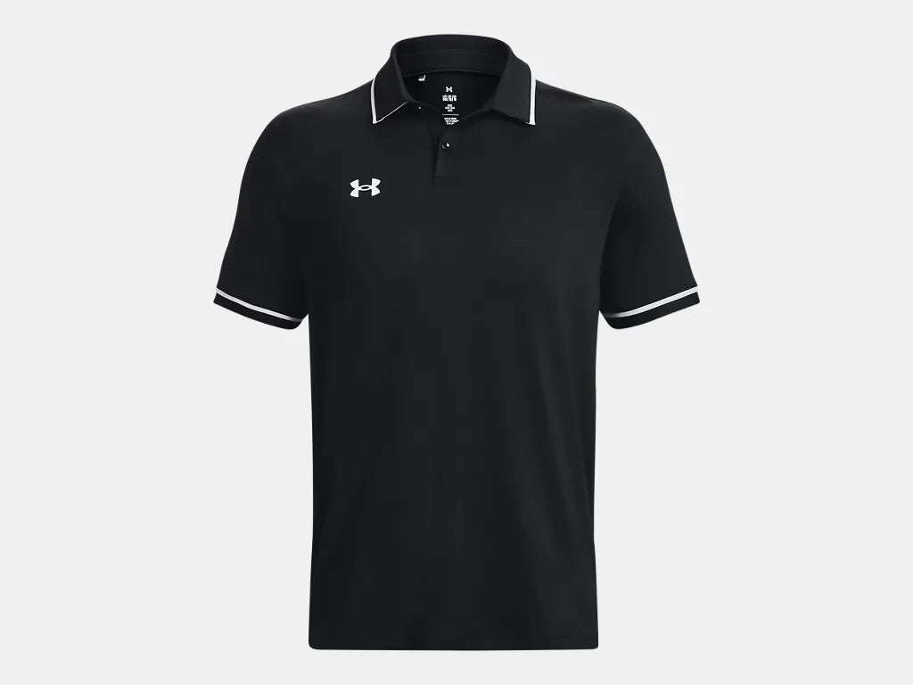 Under Armour Men's Team Tipped Polo Black - 4