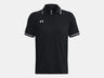 Under Armour Men's Team Tipped Polo Black - 4