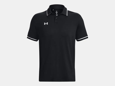 Under Armour Men's Team Tipped Polo Black - 4