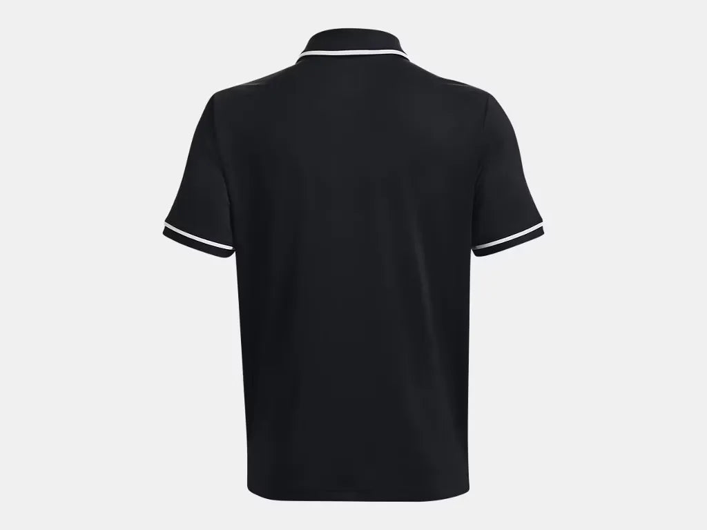 Under Armour Men's Team Tipped Polo Black - 5