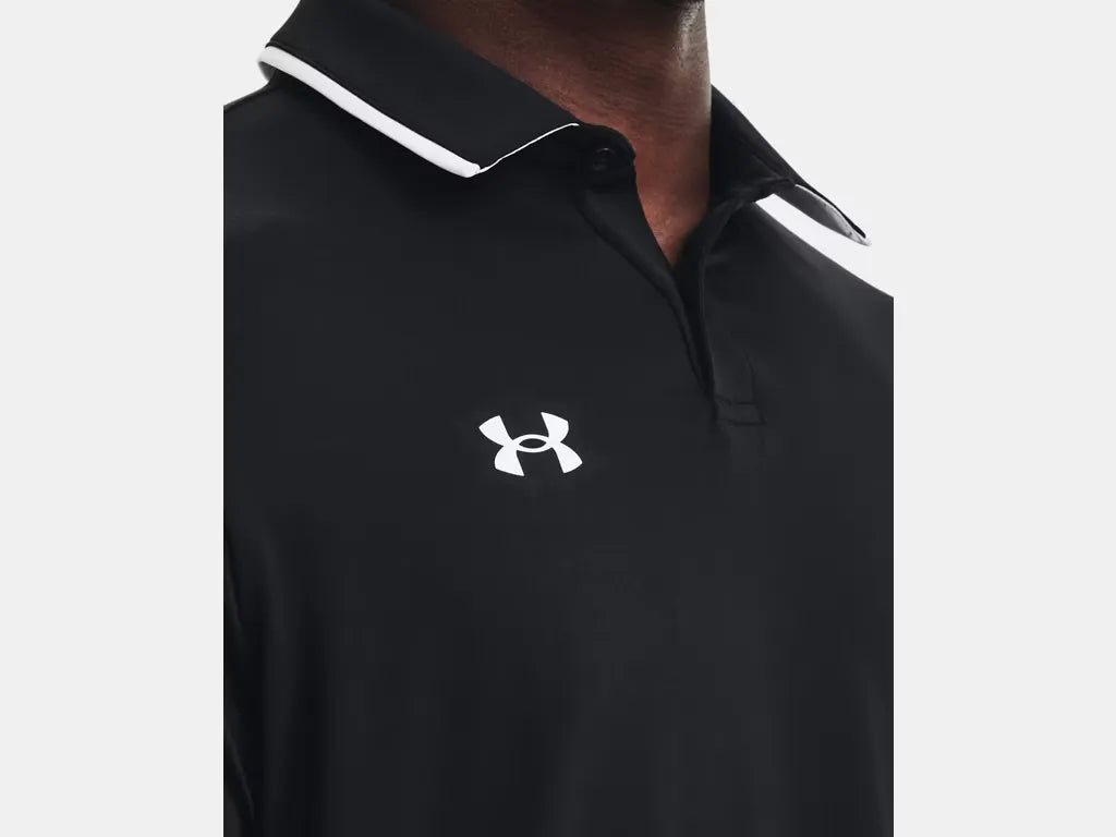 Under Armour Men's Team Tipped Polo Black - 6