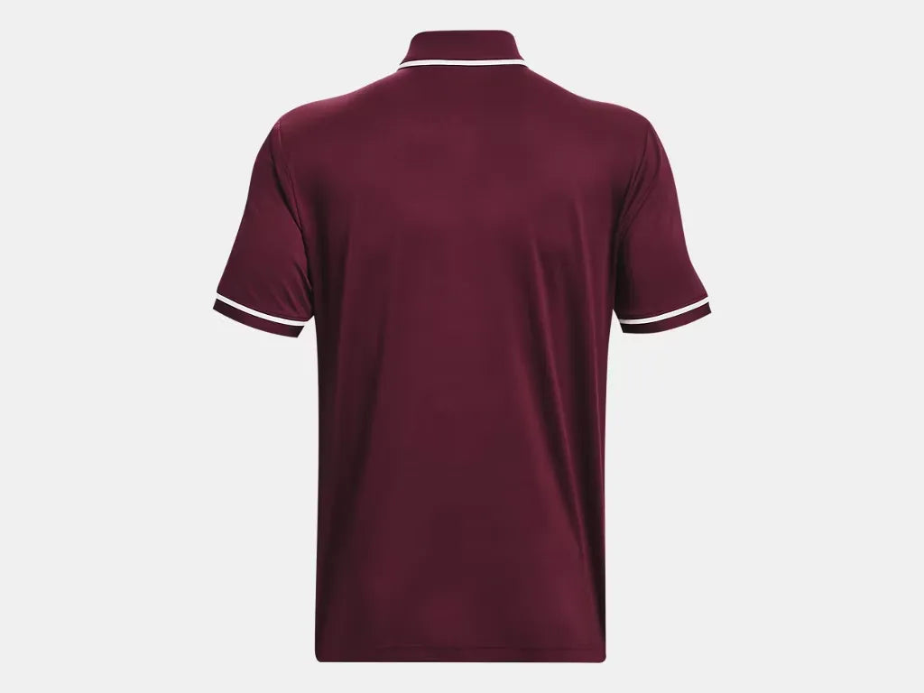 Under Armour Men's Team Tipped Polo Cardinal - 5