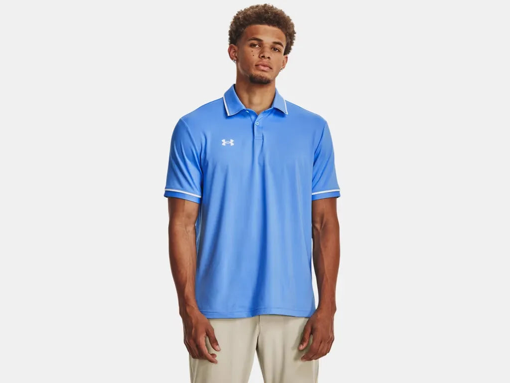 Under Armour Men's Team Tipped Polo Carolina Blue - 1