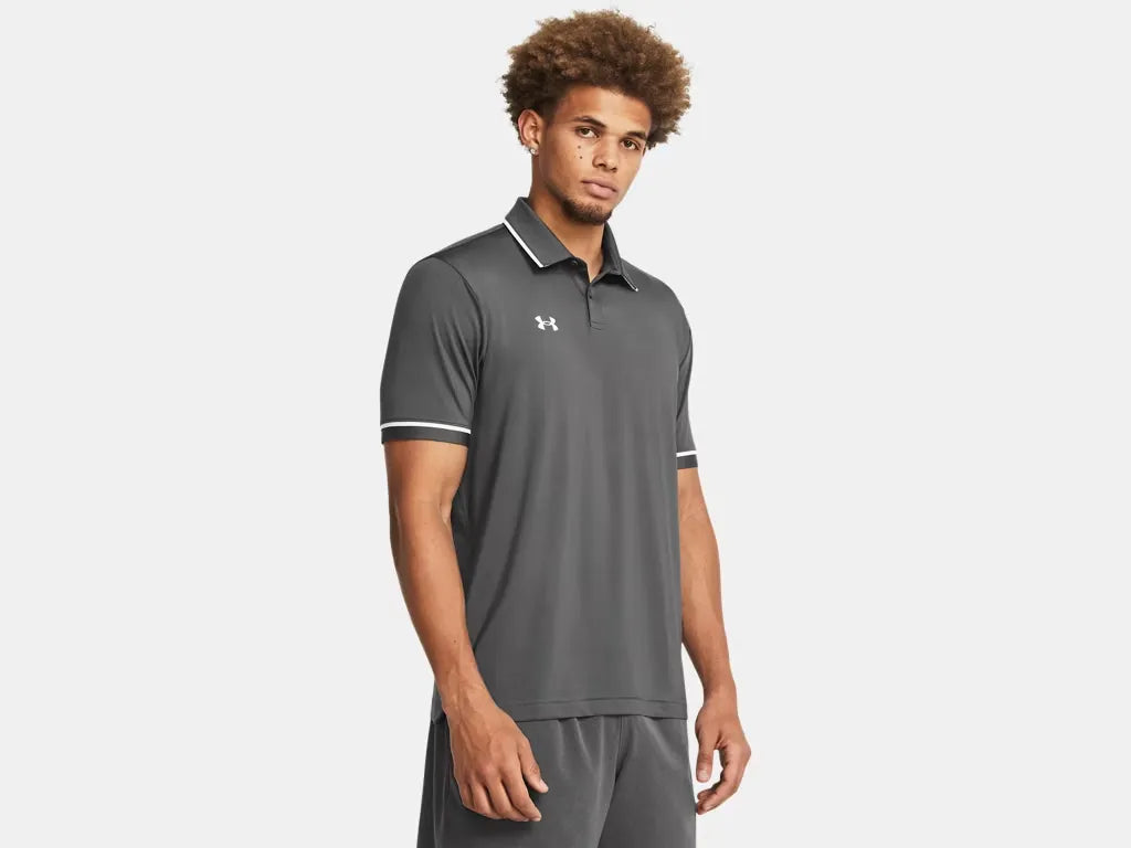 Under Armour Men's Team Tipped Polo Castlerock - 1