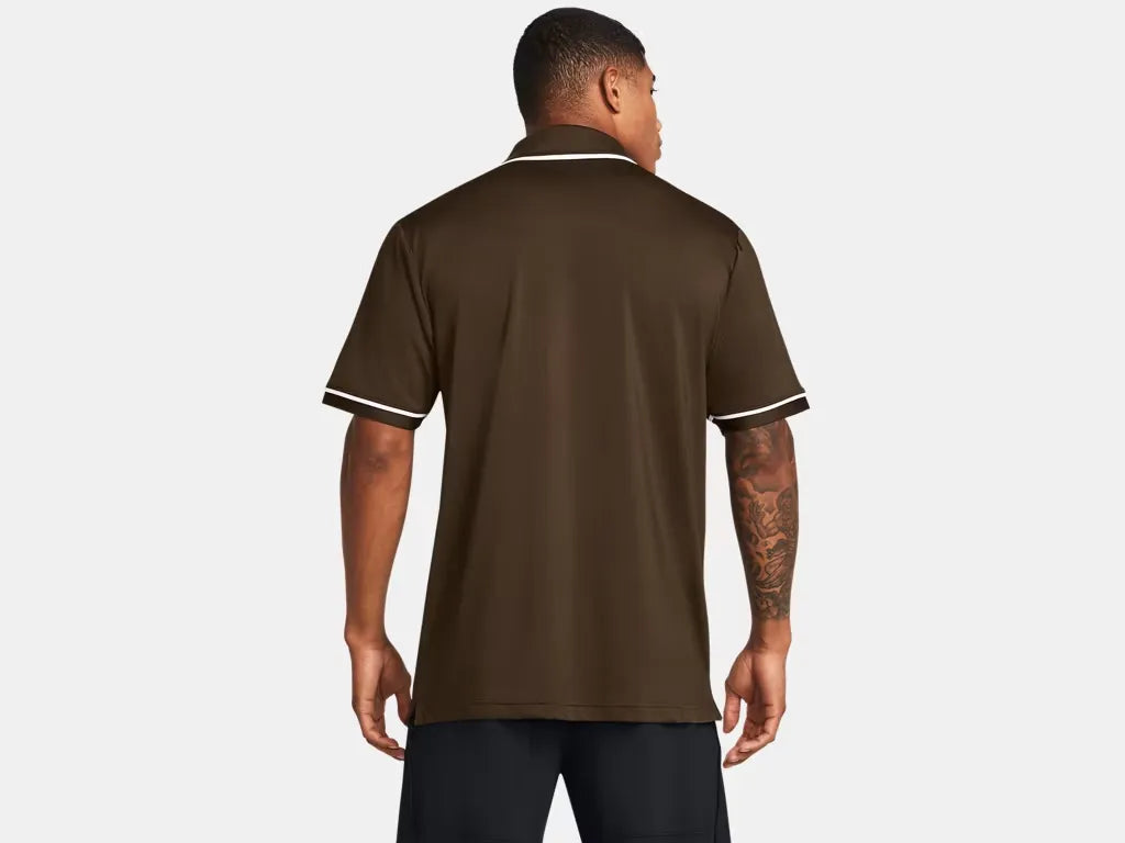 Under Armour Men's Team Tipped Polo Cleveland Brown - 2