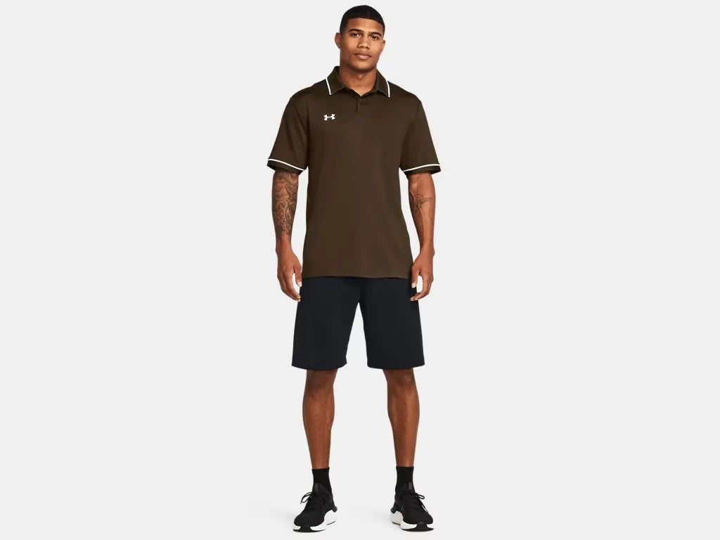 Under Armour Men's Team Tipped Polo Cleveland Brown - 3