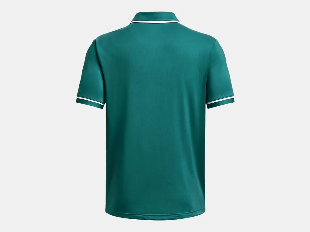 Under Armour Men's Team Tipped Polo Coastal Teal - 5