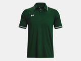 Under Armour Men's Team Tipped Polo Forest - 4