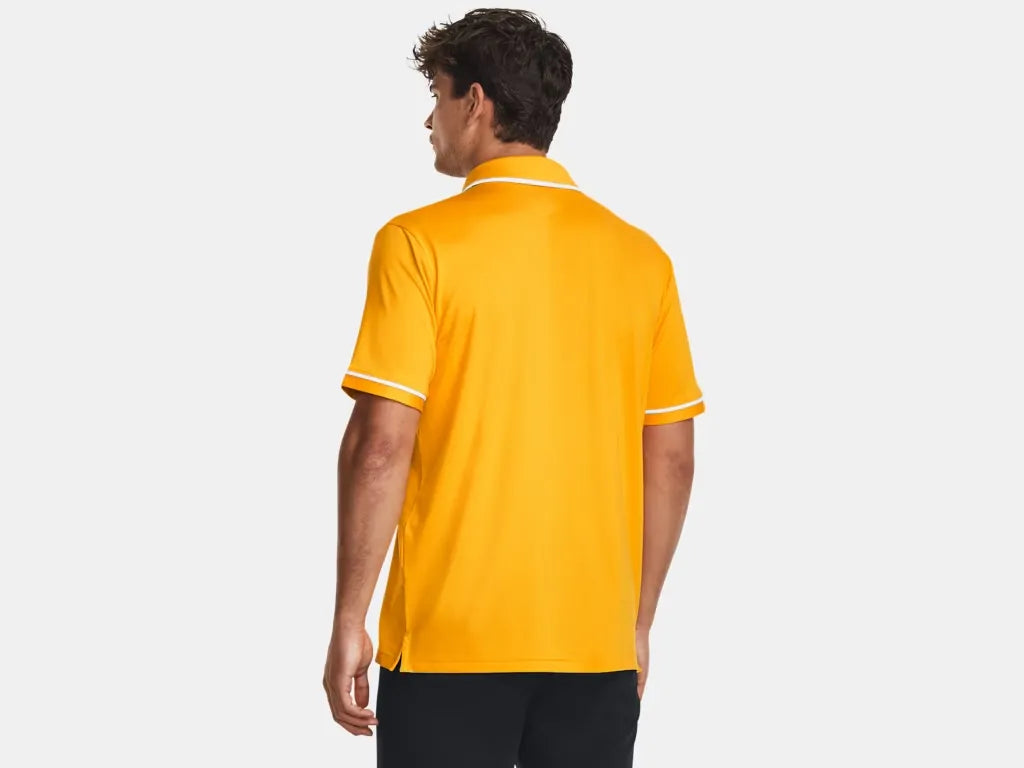Under Armour Men's Team Tipped Polo Gold - 2