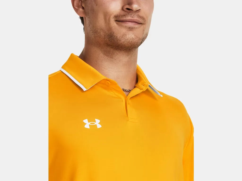 Under Armour Men's Team Tipped Polo Gold - 6