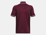 Under Armour Men's Team Tipped Polo Maroon - 5