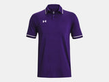 Under Armour Men's Team Tipped Polo Purple - 4