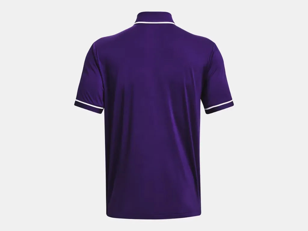 Under Armour Men's Team Tipped Polo Purple - 5