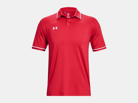 Under Armour Men's Team Tipped Polo Red - 4