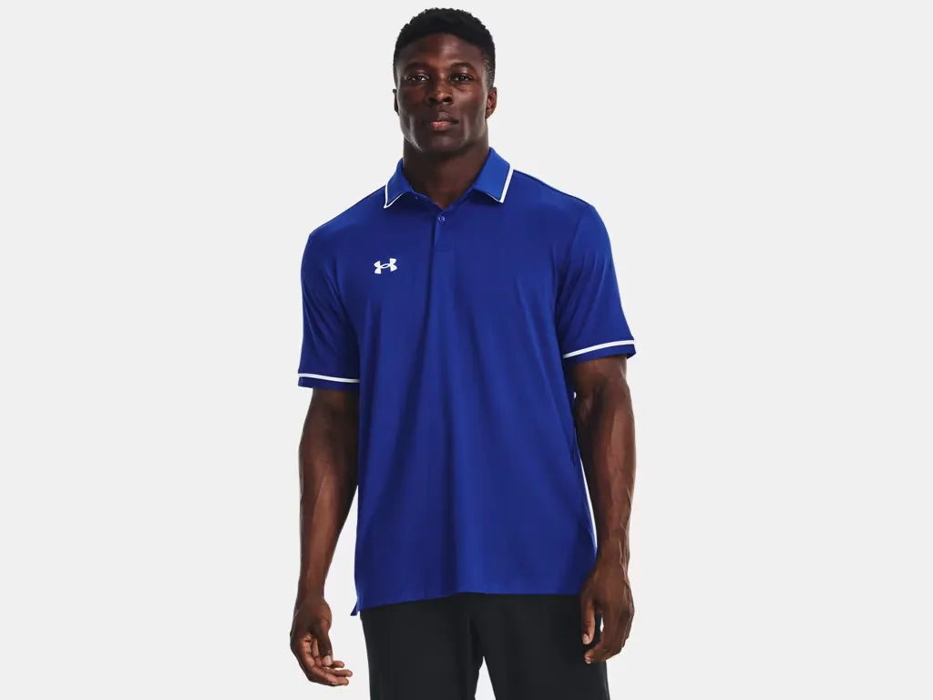 Under Armour Men's Team Tipped Polo Royal - 1