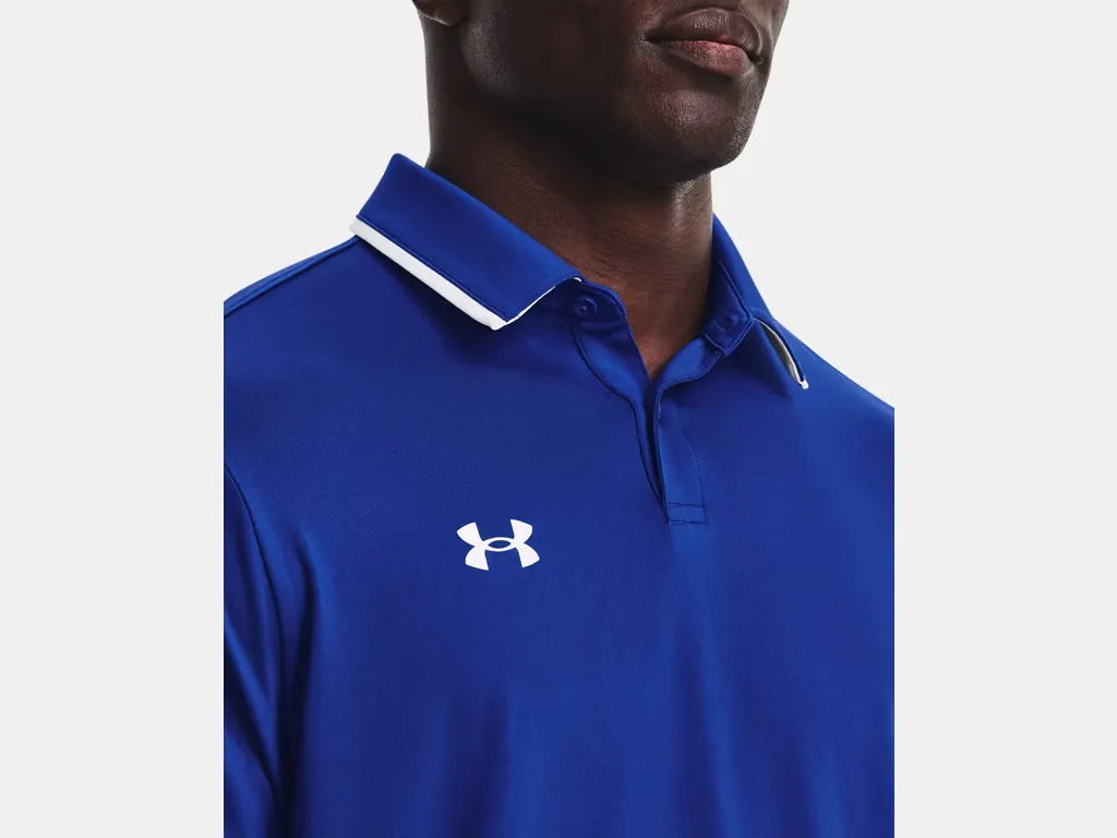 Under Armour Men's Team Tipped Polo Royal - 6