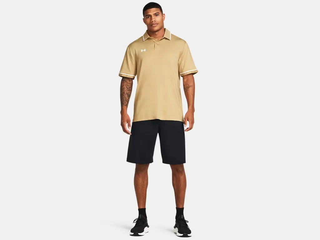 Under Armour Men's Team Tipped Polo Vegas Gold - 3