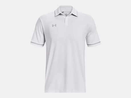 Under Armour Men's Team Tipped Polo White - 4