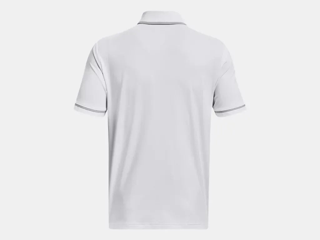 Under Armour Men's Team Tipped Polo White - 5
