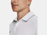 Under Armour Men's Team Tipped Polo White - 6