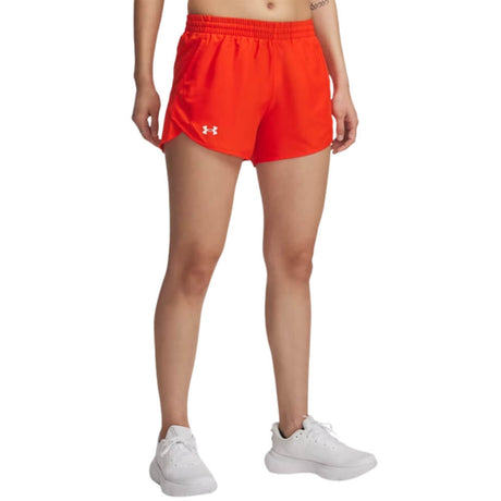 Under Armour Women's Fly-By Short - 3" Inseam - Orange - 2