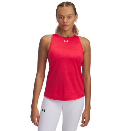 Under Armour Women's Tech Vent Team Tank Red - 1
