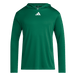 adidas Men's D4T Long Sleeve Lightweight Hoodie Dark Green
