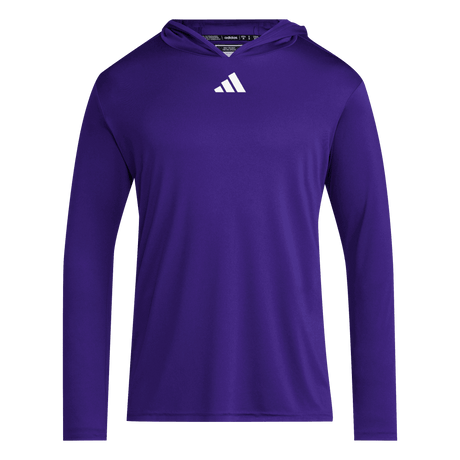adidas Men's D4T Long Sleeve Lightweight Hoodie Purple