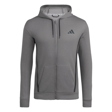 adidas Men's Game&Go Full Zip Hoodie Dark Gray
