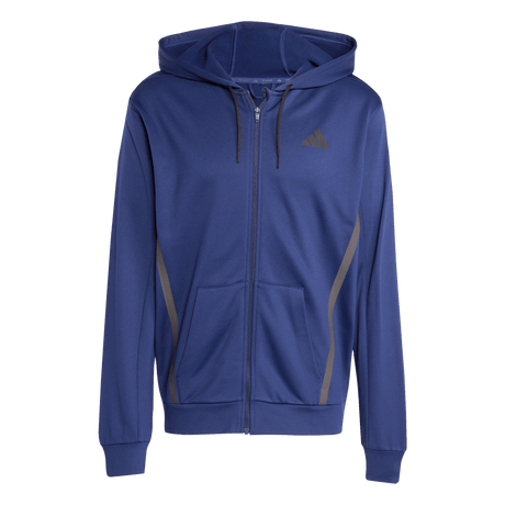 adidas Men's Game&Go Full Zip Hoodie Navy