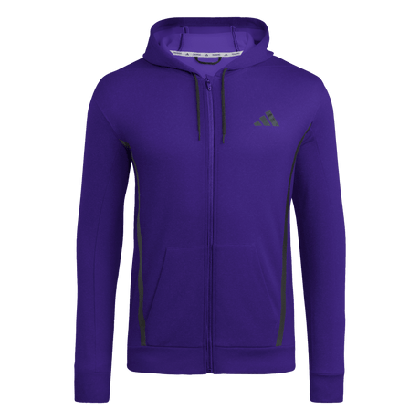 adidas Men's Game&Go Full Zip Hoodie Purple